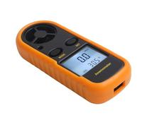 Risveglio Anemometro digitale LCD e termometro, contatore con | Visualizzazione, misura aria per velocità in m/s km/h per nodi mph ft/min, indice Wind Chill, Data Hold, per vela surf
