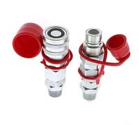 Risveglio AT312876 KV11305 Rapido per Collegare Maschio Femmina per Accoppiatori Flat Face Loader Escavatore 310G 110 210K 324J Acciaio al carbonio ad alta pressione