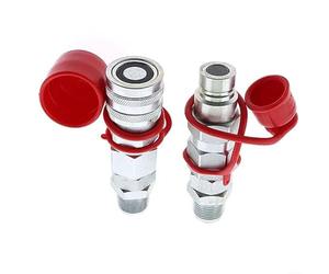 Risveglio AT312876 KV11305 Rapido per Collegare Maschio Femmina per Accoppiatori Flat Face Loader Escavatore 310G 110 210K 324J Acciaio al carbonio ad alta pressione