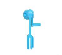 Risveglio Avvolgitore manuale in plastica con manovella portatile e morsetto regolabile, filo e riavvolgitore di fili da ricamo, beige (blu)