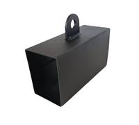 Risveglio Blocco di presa in ferro professionale per allenamento della forza, per esercizi compatti di pizzicamento, arrampicata su roccia e palestra, 8 x 8 cm, nero (6 x 8 cm)