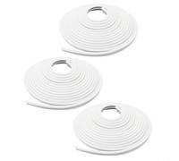 Risveglio Blocco per rivestimento piscina bianco 36,6 m, a forma di T, con ardiglioni per piscine interrate e fuori terra, rivestimento sicuro contro le intemperie (3 pezzi)