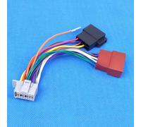 Risveglio Cablaggio ISO per auto, adattatore a 16 pin, per sistemi audio alpini, installazione rapida, cavo connettore radio grigio ABS