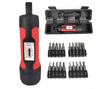Risveglio Cacciavite dinamometrico manuale regolabile da 1/4", 25,4-165,1 cm, chiave a scatto con segnale acustico, manico antiscivolo, uso scientifico e industriale (solo chiave)