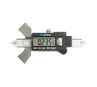 Risveglio Calibro digitale per saldatura 0-20 mm, per calibro elettronico in acciaio inossidabile con display LCD, misurazione dell'altezza multi-angolo 60/70/80 ispezione di saldatura, conversione mm