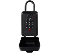 Risveglio Cassetta di sicurezza per chiavi da esterno, impermeabile, montaggio a parete, con 1-12 cifre, in lega di alluminio, per chiavi, carte, unità USB, grigio (D)