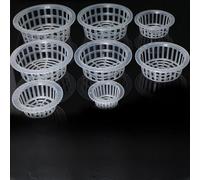Risveglio Cestino in rete di plastica per clonazione idroponica, contenitore trasparente riutilizzabile per la crescita delle piante per sedano, pomodoro, cetriolo, coltura senza suolo