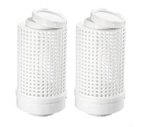 Risveglio Compostiera rialzata in PVC, per esterni con coperchio sicuro, riduzione efficiente dei rifiuti, bianco, 1 unità (2 pezzi da 160 mm)