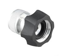 Risveglio Confezione da 2 accoppiatori a pressione per rondella, adattatore per tubo da giardino, in alluminio, a prova di perdite, serie (B)