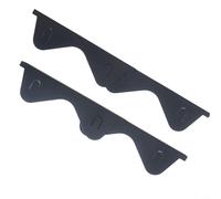 Risveglio Confezione da 4 coperture retrattili per stufe in acciaio inossidabile, espandibili da 35 a 70 cm, riempitivi da cucina e piano di lavoro, nero e argento (nero)