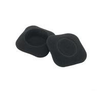 Risveglio Copriauricolari quadrati in schiuma per Logitech H150 H130 H250, ispessiti, 48 x 48 mm, comodi (nero)