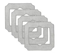 Risveglio Cuscinetti per pulizia WINBOT per ECOVACS per mini ricambi accessori aspirapolvere con panno per mocio (confezione da 4)