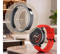 Risveglio Custodia in metallo per orologio CMF by for Nothing Watch 3 for Pro, resistente ai graffi, impermeabile, guscio rigido antiurto, per quadrante piatto, grigio
