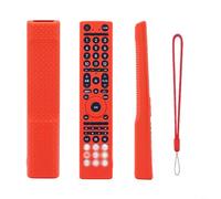Risveglio Custodia in silicone per telecomando Hisense ERF3C46H TV, antiscivolo, antiurto, morbida pelle (rosso)