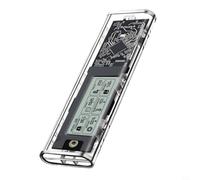 Risveglio Custodia SSD HDD da 3,2 Gen 2 da 2,5 pollici con display in tempo reale, custodia per disco rigido esterno UASP TRIM ad alta velocità fino a 4 TB