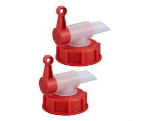 Risveglio DIN51 DIN61 Beccuccio per rubinetto versatore da 18,9 mm, compatibile con taniche da 5 L, 10 L, 20 L, 30 L, valvola di uscita in plastica (2 pezzi DN51)