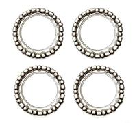 Risveglio E-for - Cuscinetti a sfera per sterzo per bicicletta, 40 x 27 mm, design in acciaio, finitura argentata, compatibili con montaggio elettrico per sterzo della bicicletta, 4 pezzi
