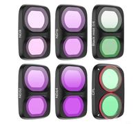 Risveglio Filtro CPL magnetico per Action Camera, polarizzazione ABS compatto, 12 x 10 x 3 cm, per escursionismo e viaggi, nero (6 pezzi)