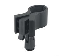 Risveglio Grande morsetto a clip per microfono 32-68 mm con adattatore 3/8 | Adatto per microfoni da 32-68 mm, include adattatore 3/8, plastica robusta, finitura nera, pronto per il palco