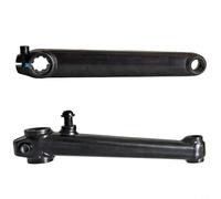 Risveglio Guarnitura per bici in acciaio cromato da 170 mm con interfaccia a 8 denti e movimento centrale sigillato, per ciclismo su strada, nero (manovella da 170 mm)