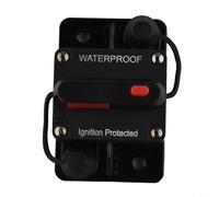 Risveglio Interruttore automatico manuale per auto 12V-48V DC portafusibili con tappo barca per auto per camion 30A-300A (50A)