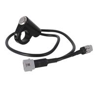 Risveglio Interruttore faro per Surron LightBee X/S per Dirt per bici, 12 V | Pulsante per manubrio in lega di alluminio CNC con cavo da 500 mm, controllo impermeabile per barra da 22 mm, nero