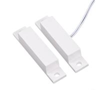 Risveglio Interruttore magnetico cablato per porta, rilevatore di allarme per finestre in ABS antiruggine con installazione a vite per supermercati e comunità (10 pezzi)