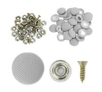 Risveglio Kit di riparazione per tettuccio dell'auto, 60 pezzi, con rivetti a scatto per tettuccio grigio a scacchi con viti, perni per fibbia in tessuto, fissaggio a soffitto, accessori per finiture