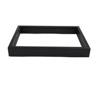 Risveglio Kit fai da te con cornice portafoto a 4 strati, in legno, con frontale trasparente, decorazione per la casa (nero)