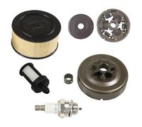 Risveglio Kit frizione pignone passo 7 denti 0,325 "MS271 MS291 per motosega, include pignone, cuscinetto, assemblaggio frizione e filtri di manutenzione