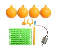 Risveglio Kit generatore di turbina eolica DC Motore Brushless con lame e montaggio Modello educativo fai-da-te per bambini che imparano i concetti di fisica