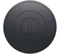 Risveglio Lazy Susan - Giradischi in plastica nera con cuscinetto rotante a 360°, per organizzare e conservare spezie, 20-40 cm