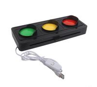 Risveglio Luce di segnale sociale USB LED Luce di stato Rosso Giallo Verde Scrivania Indicatore Luce per Home Office Sala riunioni Focus Privacy Decor ABS