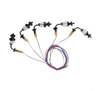 Risveglio Luci LED pre-cablate da costruzione 5pcs bianco caldo 20mA | Confezione da 5 staffe antiche, LED pre-cablati, luce bianca calda, per funzionamento a 3 V CC, costruzione in metallo