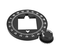 Risveglio Macinino in plastica per quadrante Mignon, piastra frontale in ABS con 1-100 per Scale Specialita Silenzio, nero