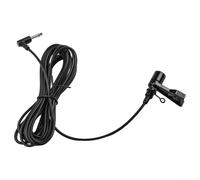 Risveglio Microfono unidirezionale da soffitto per auto, nero, 3,5 mm, con cavo Clarion da 2,7 m, per Kenwood Alpine, per sistemi di navigazione Pioneer e lettori CD