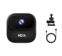 Risveglio Mini action camera HD WiFi, 4,6 cm, portatile, per la sicurezza degli animali domestici e il ciclismo, controllo app wireless, robusto materiale ABS, nero (nero)