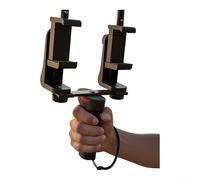 Risveglio Mobile Live Streaming Stand Dual-Position Phone Holder: compatto ABS Desktop Stabilizzatore per Social per Media Video Registrazione 19.5x10.5cm (Versione Pope)
