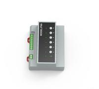 Risveglio Modulo interruttore relè Zigbee WiFi a 6 canali 16A per Tuya, indicatori LED, controllo manuale, modalità di recupero dell'alimentazione, grigio (per zig-bee in)