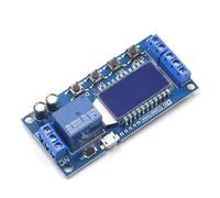Risveglio Modulo relè di ritardo 6-30V con display LCD, interruttore timer ciclico uscita 5A, parametri personalizzabili Controllo industriale