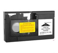 Risveglio Operato per VHS per adattatore VHS, convertitore di cassette portatile videoregistratori standard, convertitore di plastica nera facile da caricare