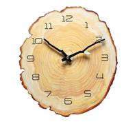 Risveglio Orologio da parete silenzioso del MDF 12" mani luminose creative | Orologio da parete silenzioso da 12 pollici MDF lancette luminose unico annuale per il modello dell'anello