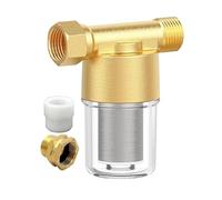 Risveglio Ottone riutilizzabile per filtro sedimenti d'acqua con rete da 40 m, design a prova di esplosione per camper, lavatrice e uso domestico