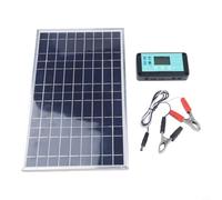 Risveglio Pannello solare da 200 W, caricatore da 12 V, impermeabile IP65, per auto, camper, barca, moto (singolo)