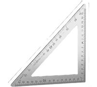 Risveglio per la scala a doppia per il quadrato dell'acciaio inossidabile, righello triangolare ad alta precisione 45/90 gradi con marcature resistenti all'usura (B)