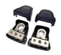 Risveglio per morsetti terminali batteria con 3 fori di cablaggio, splitter da 0/4GA a 2x4/8GA, connettori negativi positivi in lega di zinco per auto marine camper barca