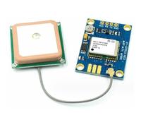 Risveglio per NEO 8M Modulo GPS con controllo di volo dell'antenna, scheda di plastica Baud Rate 9600, indicatore di segnale LED, 25x35mm blu