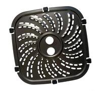 Risveglio Piastra per friggitrice ad aria 8QT per PowerXL Pro Plus, vassoio per friggitrice ad aria in acciaio al carbonio con rivestimento antiaderente e linguette (19,4 x 19,2 cm)