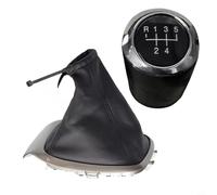 Risveglio Pomello del cambio in pelle Aveo per Sonic T300 2011-2015, cambio manuale a 5 marce con base in plastica ABS, interno nero argento per pezzo di ricambio