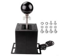 Risveglio Pomello del cambio manuale ergonomico in lega di alluminio e fibra di carbonio per simulatore di ruote da corsa Logitech G27 G29 T300 (7-HB039)